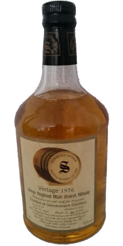 Glendronach 1976 SV  Vintage Collection - Dumpy