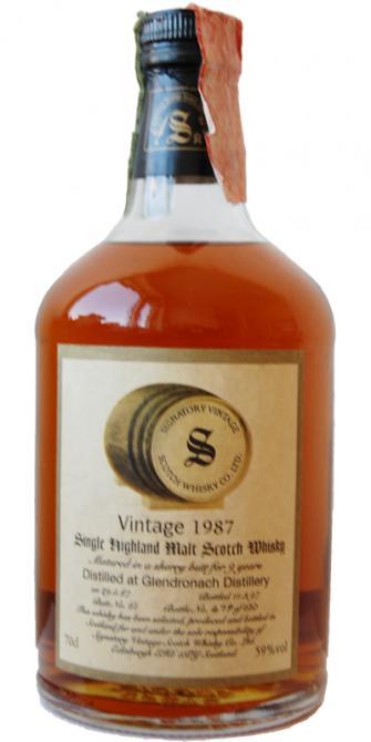 Glendronach 1987 SV  Vintage Collection - Dumpy