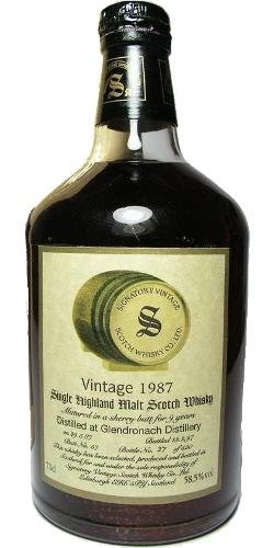 Glendronach 1987 SV  Vintage Collection - Dumpy