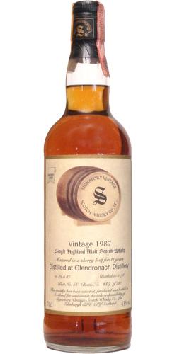 Glendronach 1987 SV  Vintage Collection