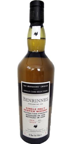 Benrinnes 1996 The Managers' Choice