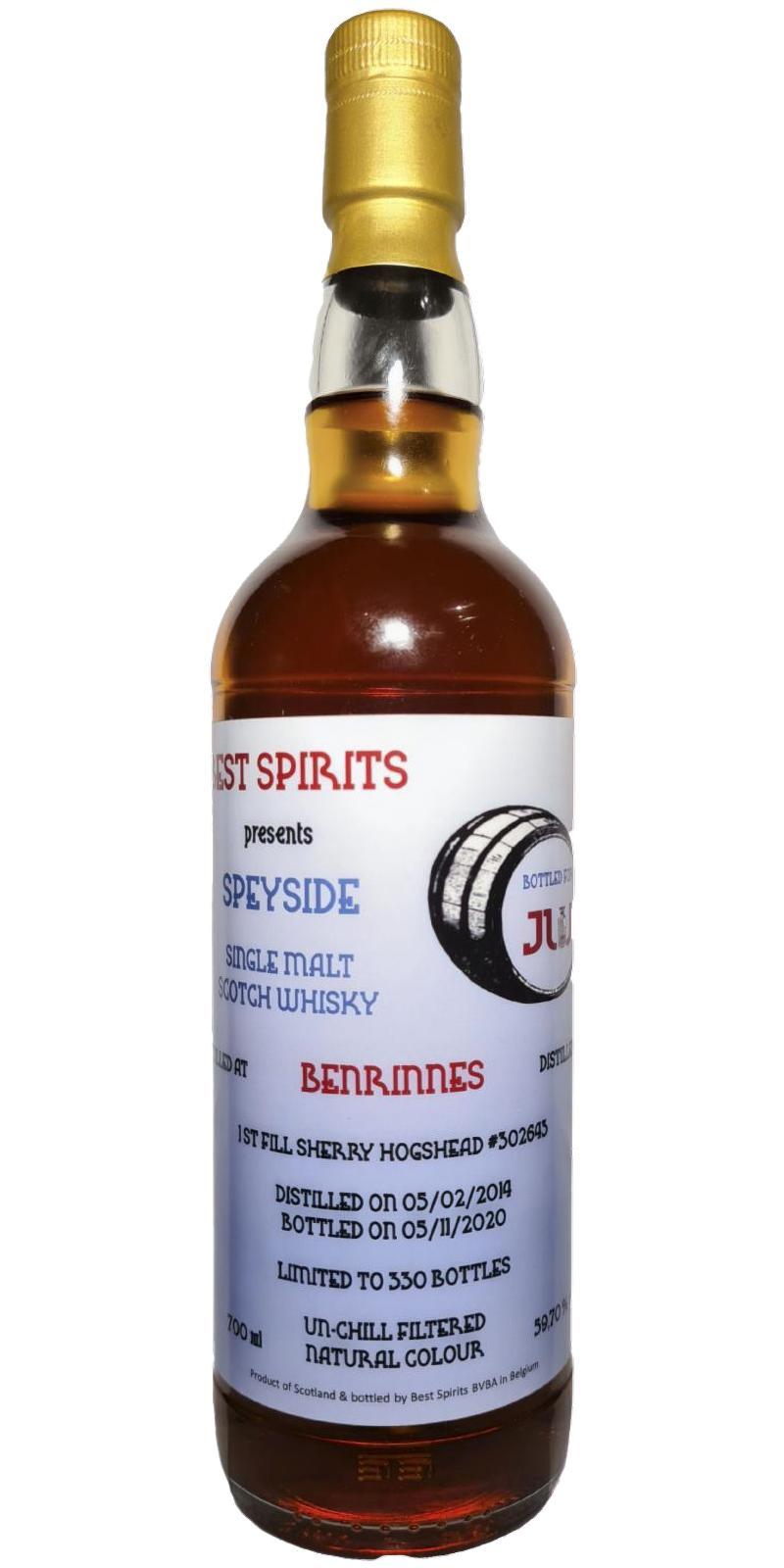 Benrinnes 2014 BS Speyside Single Malt Scotch Whisky