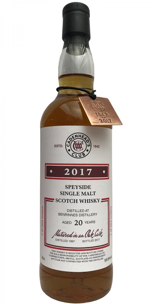 Benrinnes 1997 CA Cadenhead's Club