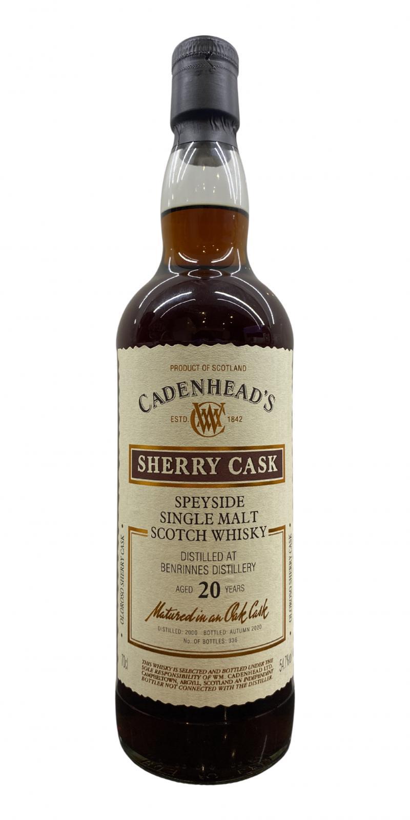 Benrinnes 2000 CA Wood Range - Sherry Cask