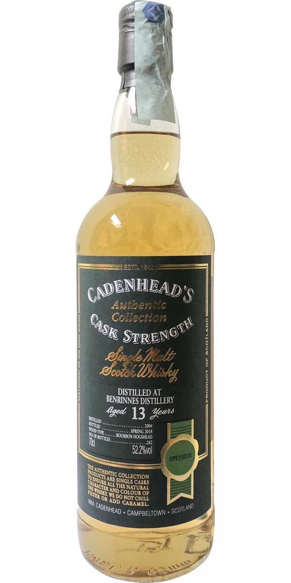 Benrinnes 2004 CA Authentic Collection