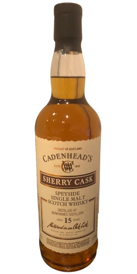 Benrinnes 2006 CA Wood Range - Sherry Cask
