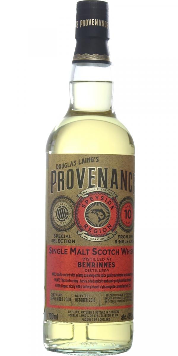 Benrinnes 2008 DL Provenance