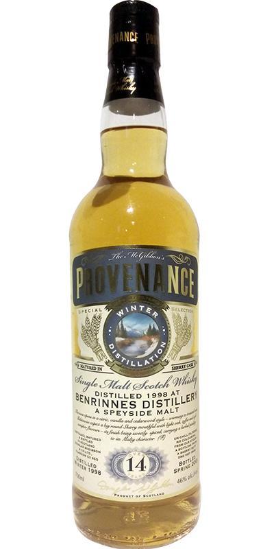 Benrinnes 1998 McG McGibbon's Provenance