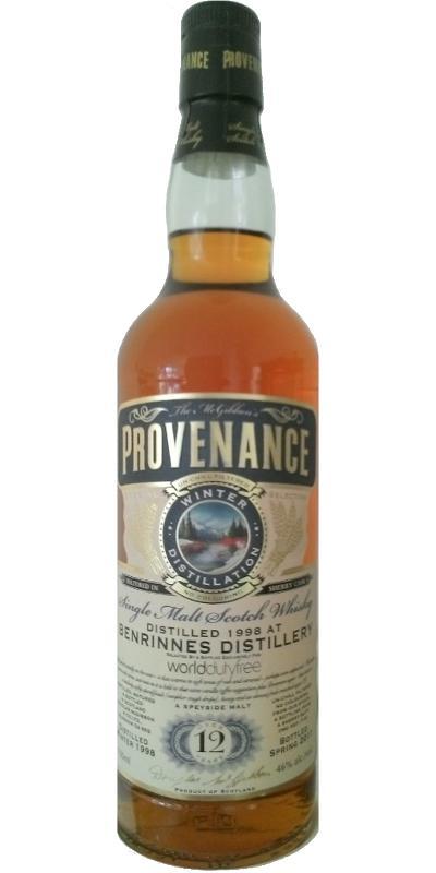 Benrinnes 1998 McG McGibbon's Provenance