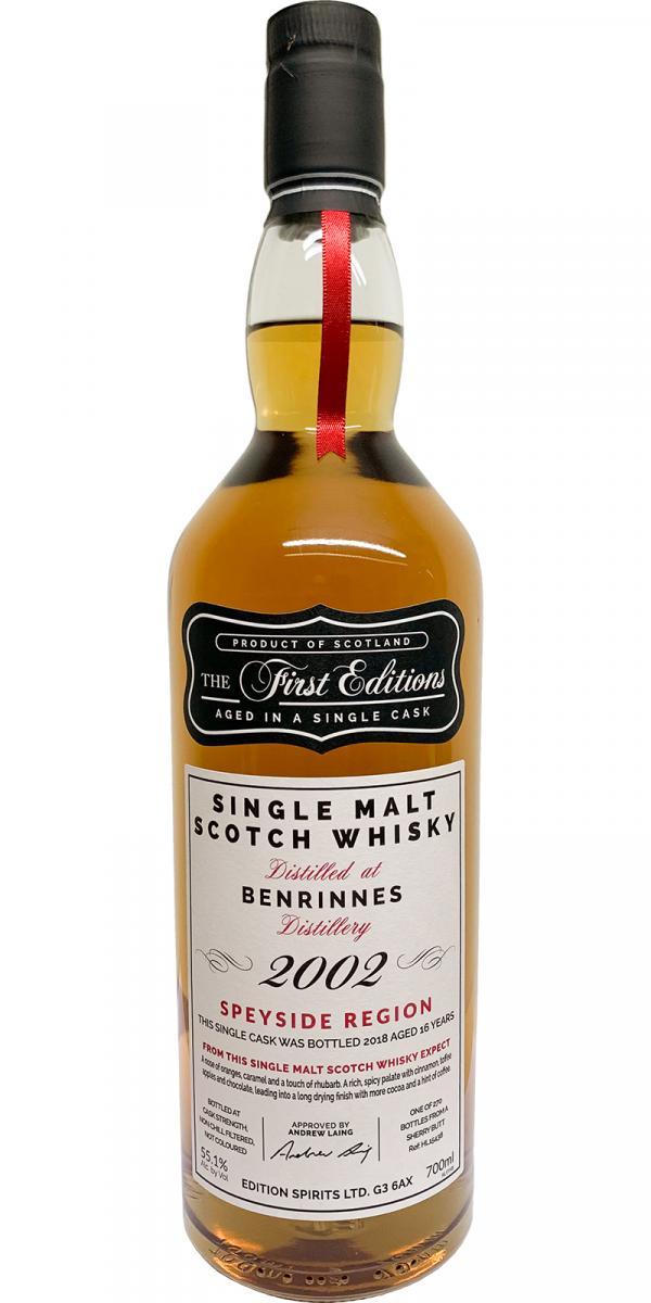 Benrinnes 2002 ED The First Editions