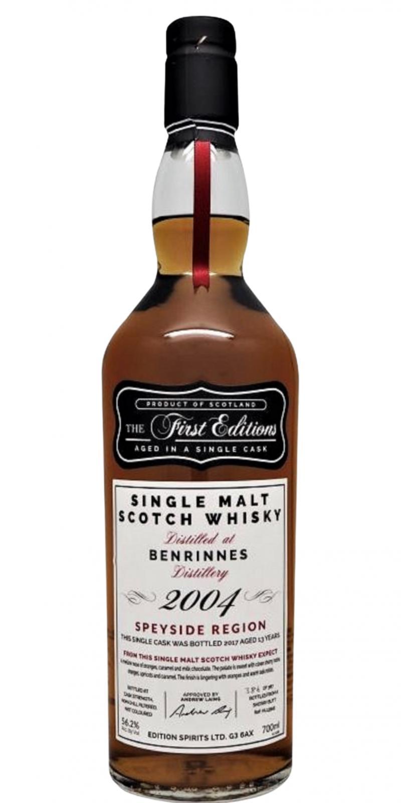 Benrinnes 2004 ED The First Editions