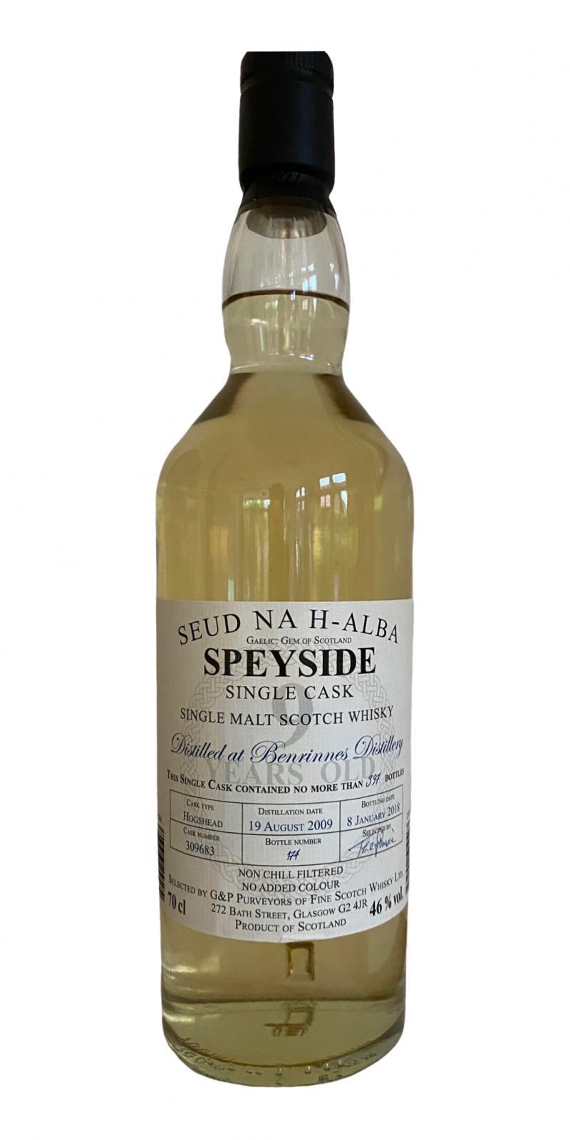 Benrinnes 2009 GPP Seud na h-alba