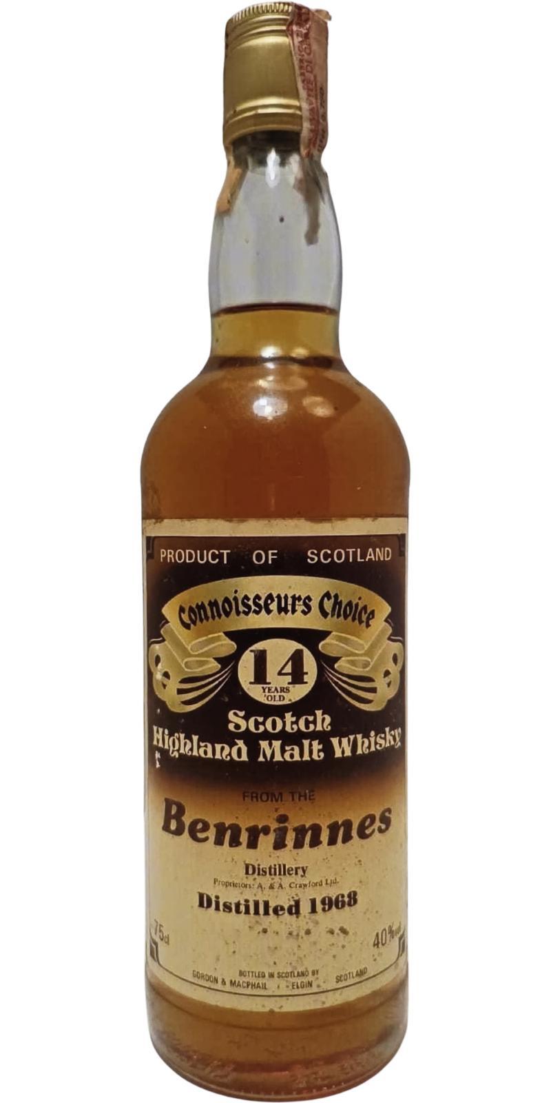 Benrinnes 1968 GM Connoisseurs Choice