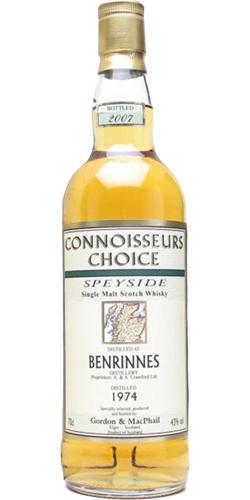 Benrinnes 1974 GM Connoisseurs Choice