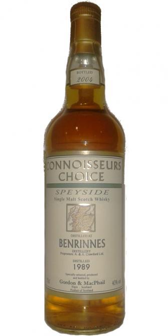 Benrinnes 1989 GM Connoisseurs Choice