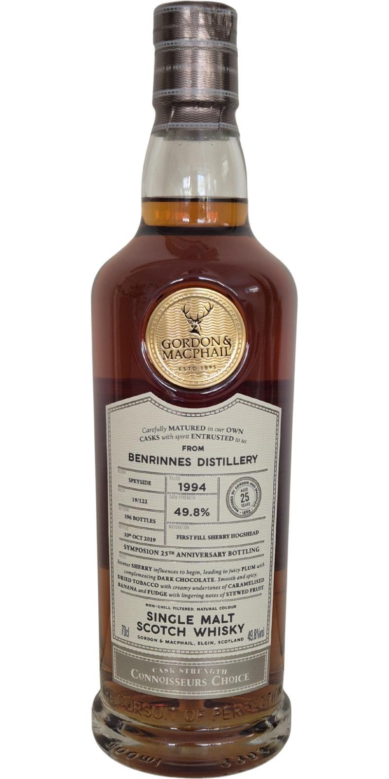 Benrinnes 1994 GM Connoisseurs Choice - Cask Strength
