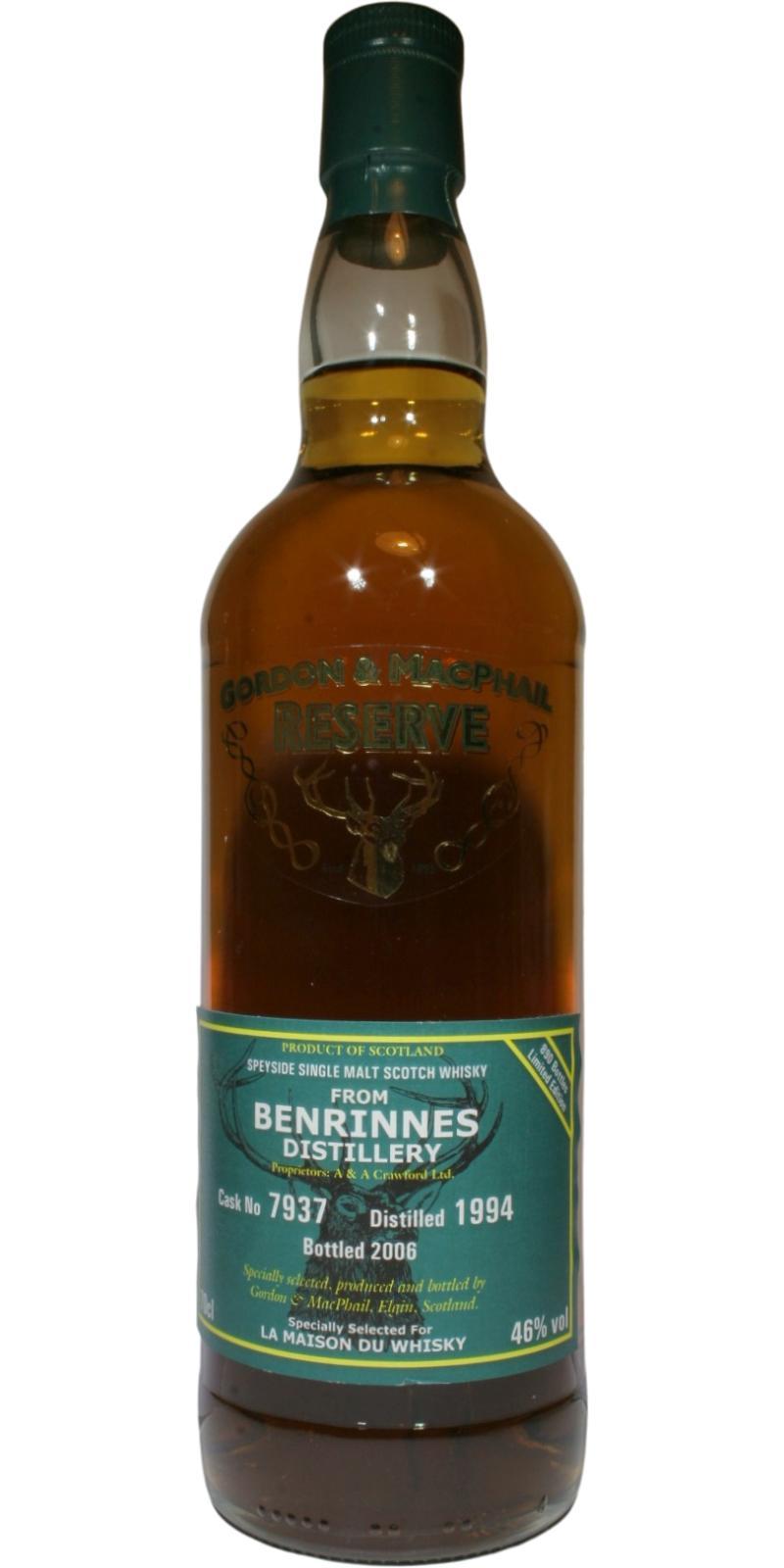 Benrinnes 1994 GM Reserve
