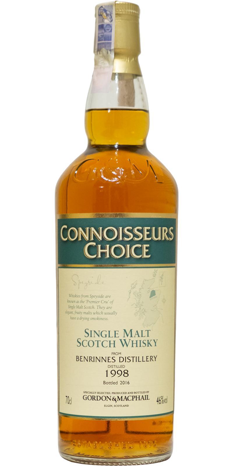 Benrinnes 1998 GM Connoisseurs Choice