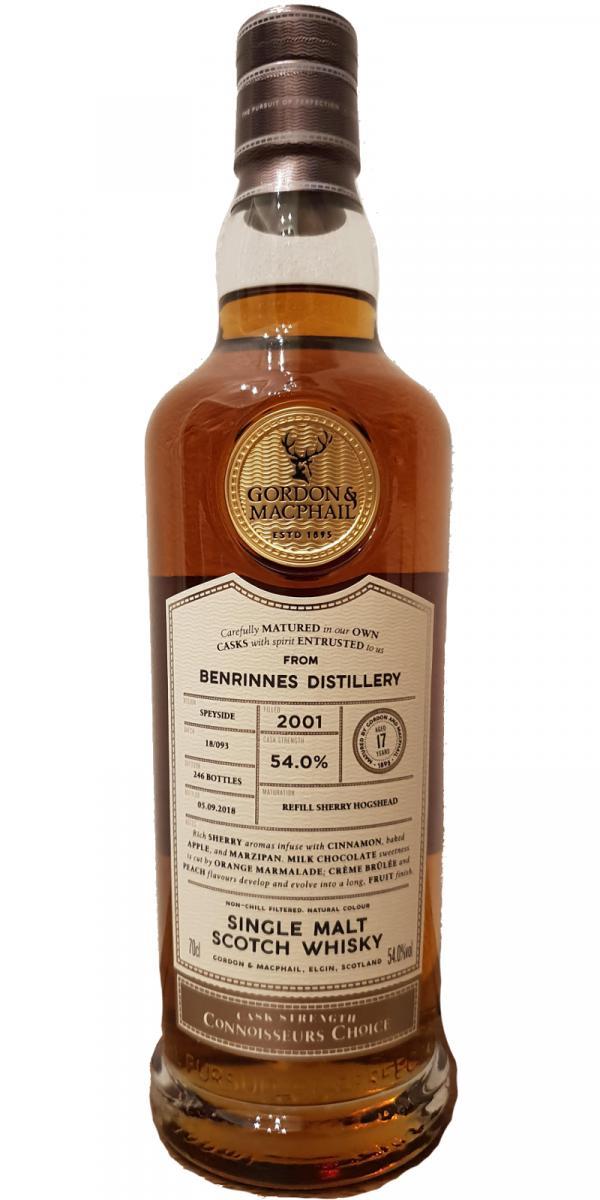 Benrinnes 2001 GM Connoisseurs Choice - Cask Strength