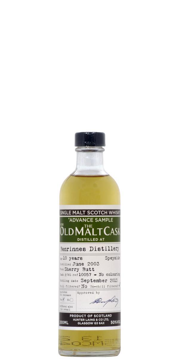 Benrinnes 2003 HL Advance Sample for the Old Malt Cask