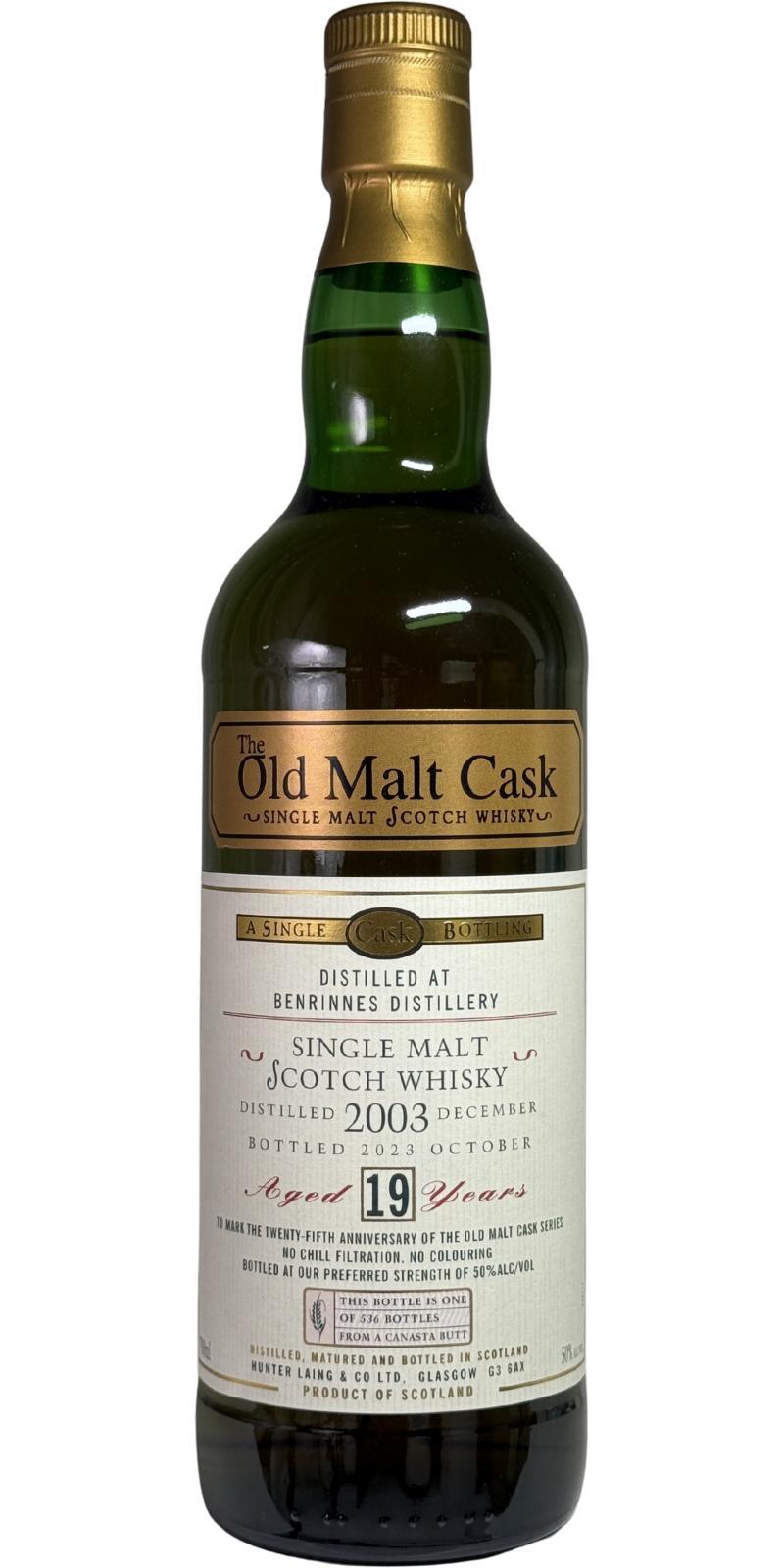 Benrinnes 2003 HL The Old Malt Cask - 25th Anniversary