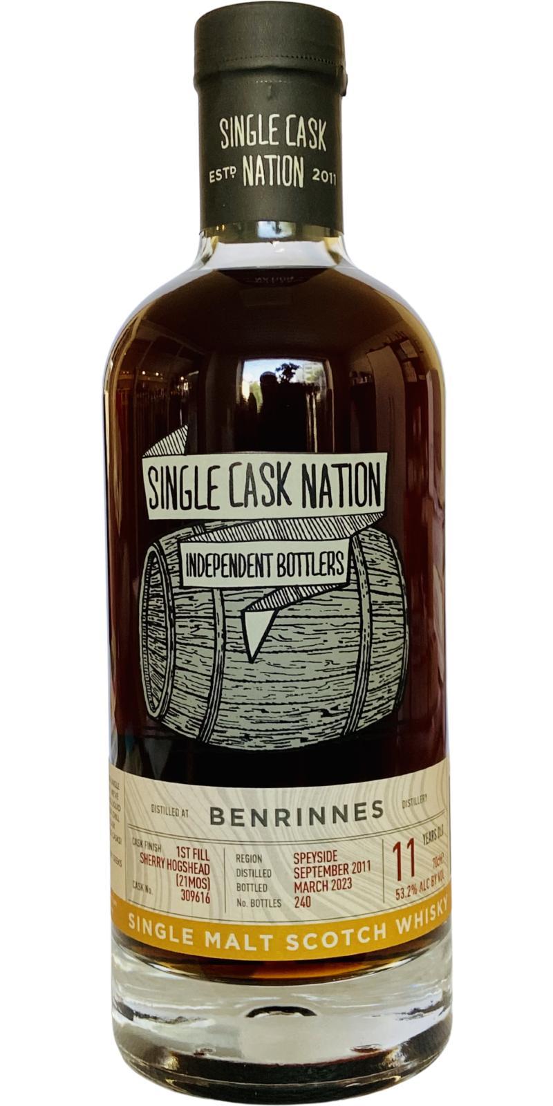 Benrinnes 2011 JWC Single Cask Nation