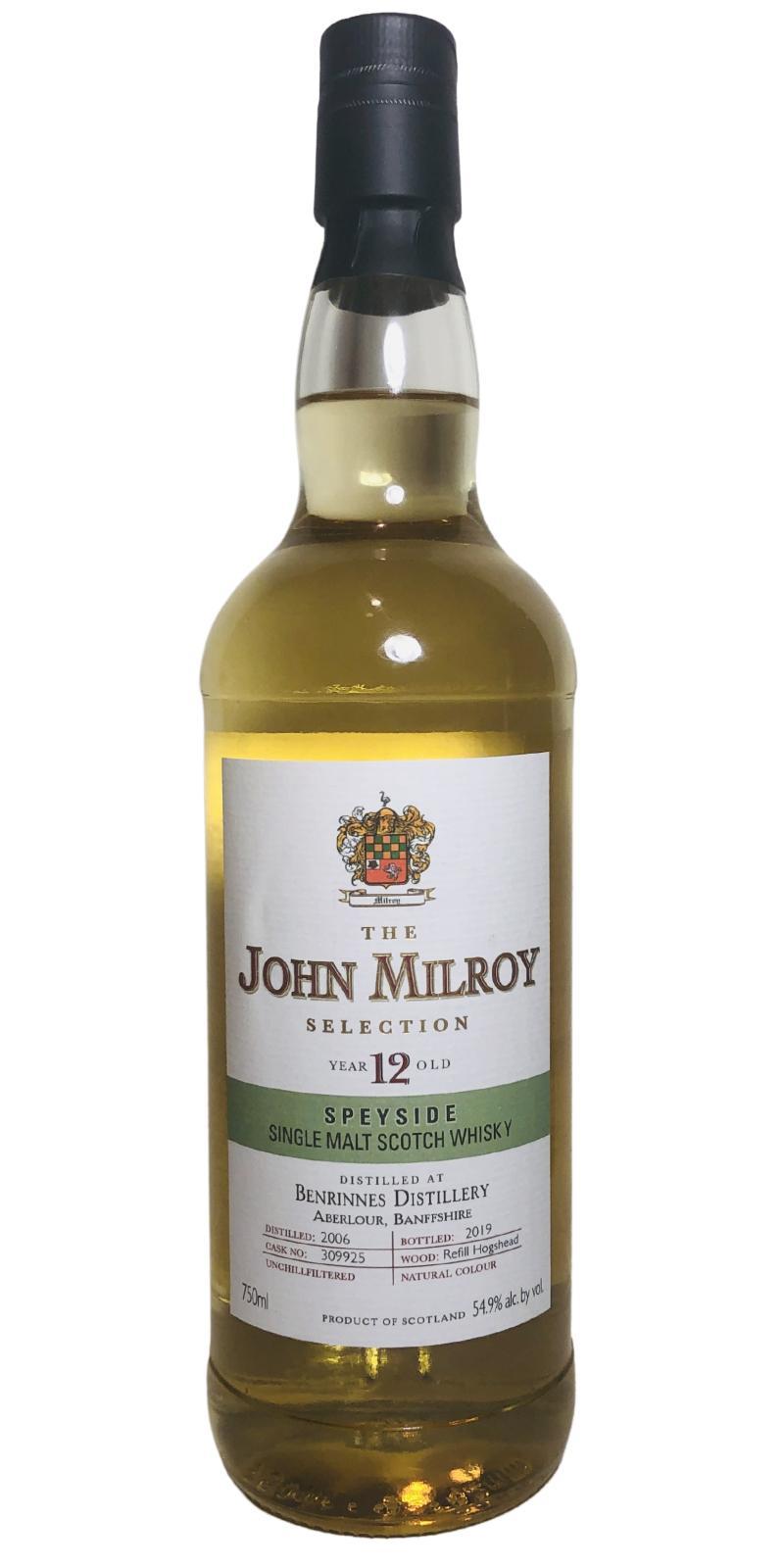 Benrinnes 2006 JY The John Milroy Selection