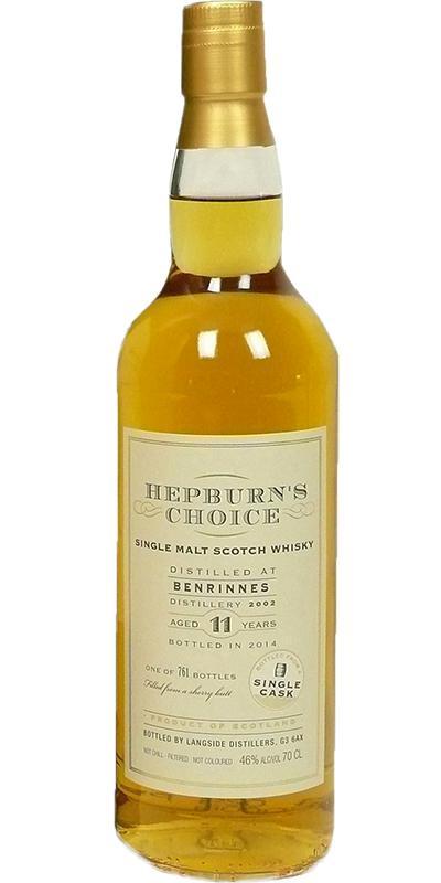 Benrinnes 2002 LsD Hepburn's Choice