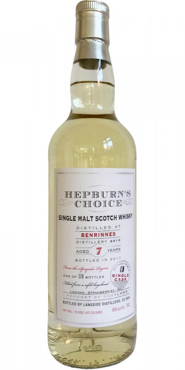 Benrinnes 2010 LsD Hepburn's Choice