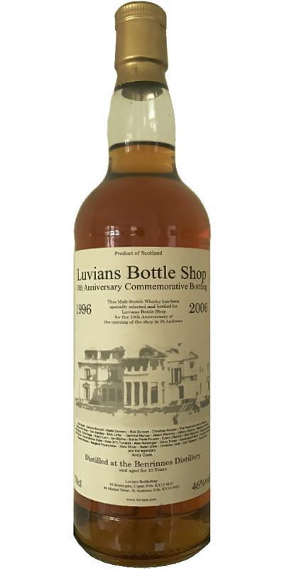 Benrinnes 10-year-old LBS Commemorative Bottling