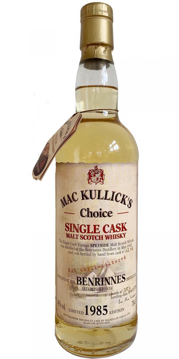 Benrinnes 1985 McC Mac Kullick's Choice - Single Cask