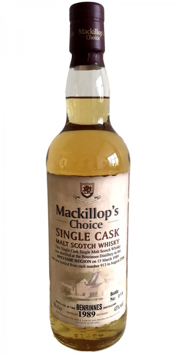 Benrinnes 1989 McC Single Cask