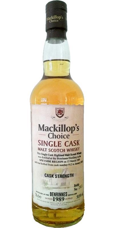 Benrinnes 1989 McC Single Cask - Cask Strength
