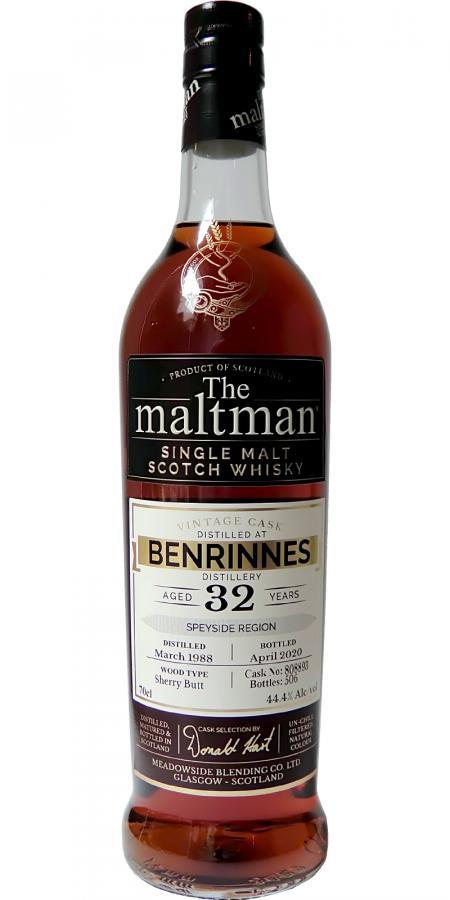 Benrinnes 1988 MBl The Maltman