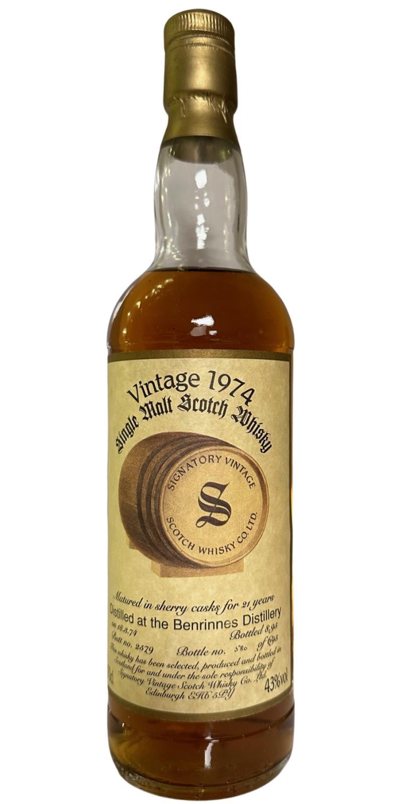 Benrinnes 1974 SV Vintage Collection