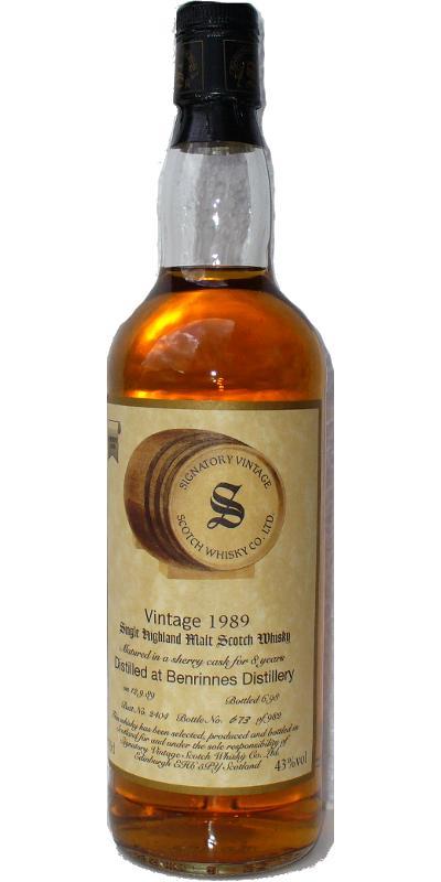 Benrinnes 1989 SV Vintage Collection