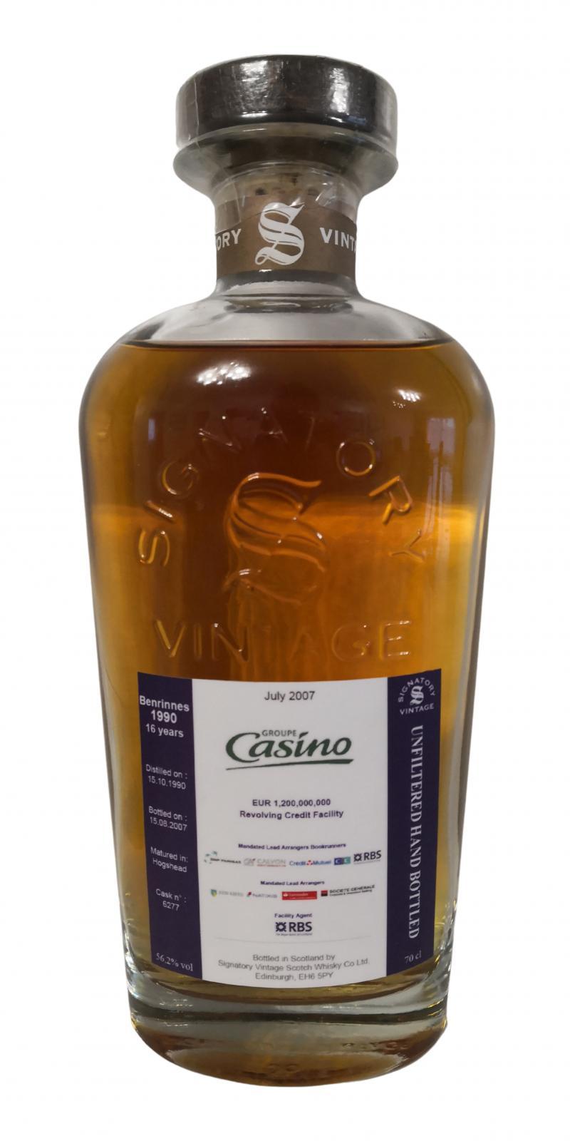 Benrinnes 1990 SV Cask Strength Collection
