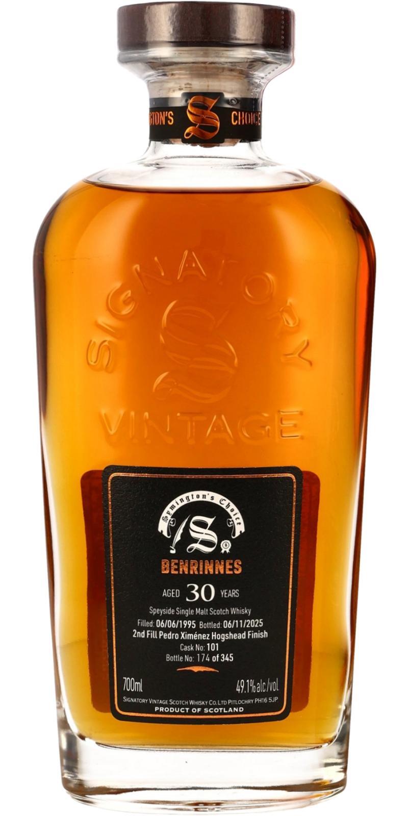 Benrinnes 1995 SV Cask Strength Collection - Symington’s Choice