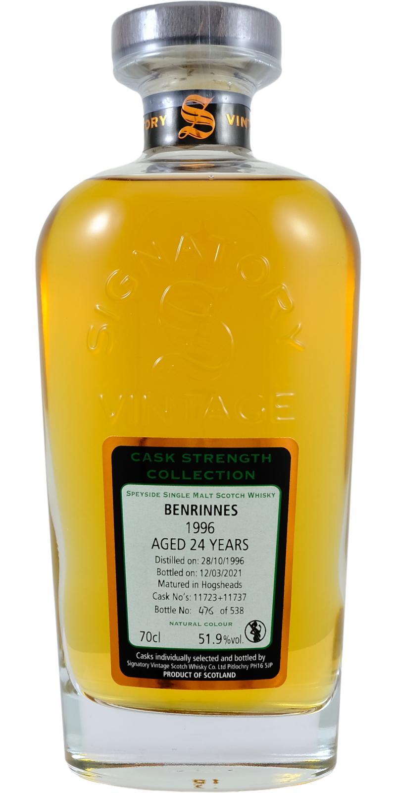 Benrinnes 1996 SV Cask Strength Collection