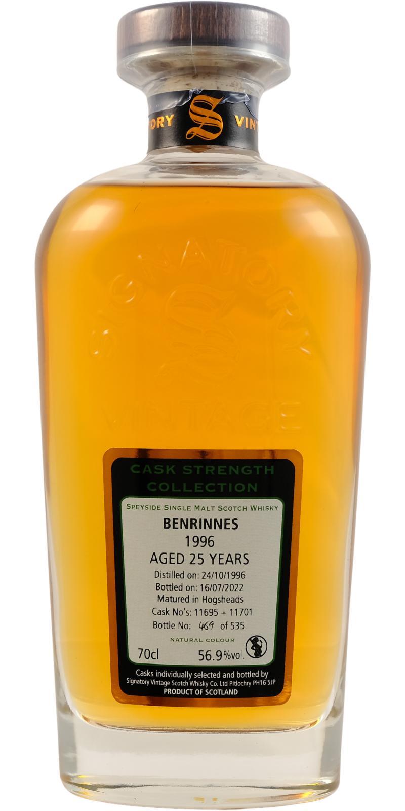 Benrinnes 1996 SV Cask Strength Collection