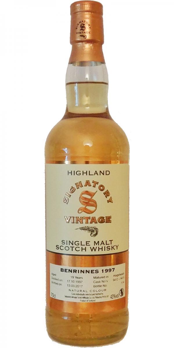 Benrinnes 1997 SV Vintage Collection
