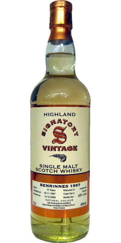 Benrinnes 1997 SV Vintage Collection