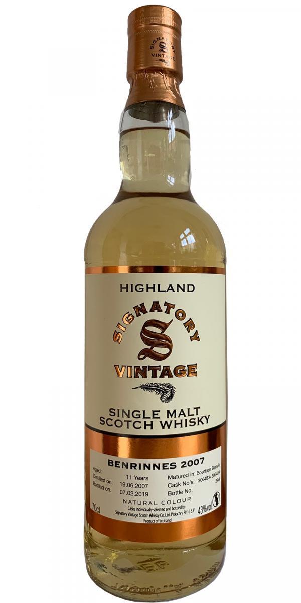 Benrinnes 2007 SV Vintage Collection