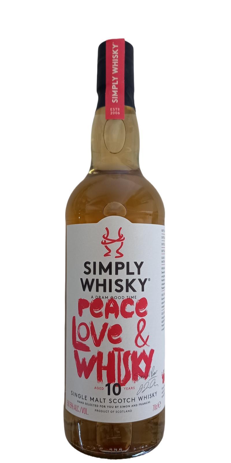 Benrinnes 2011 SiWh Peace, Love & Whisky