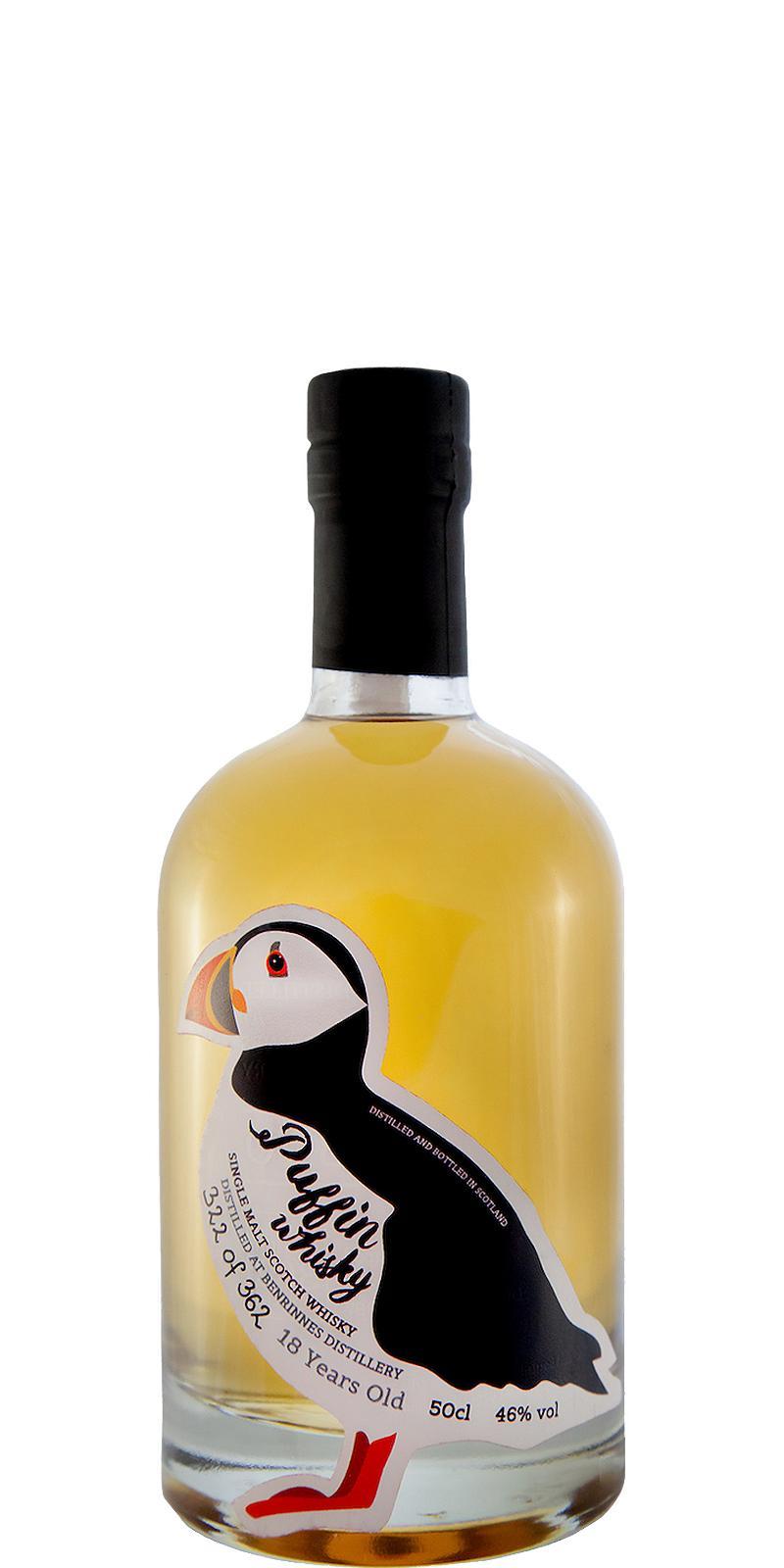 Benrinnes 18-year-old Sn Puffin Whisky