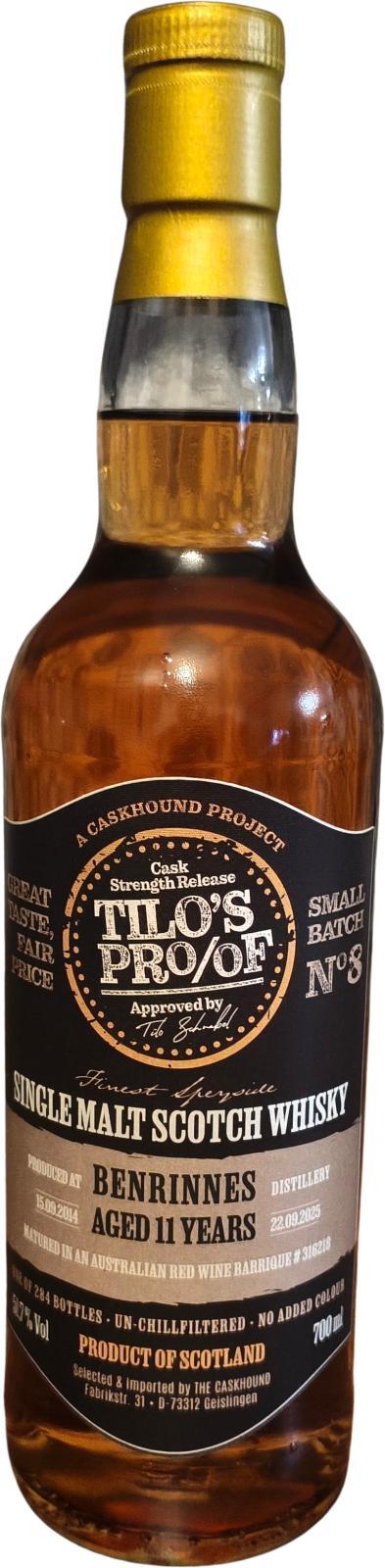 Benrinnes 2014 TCaH Tilo's Proof Batch #8