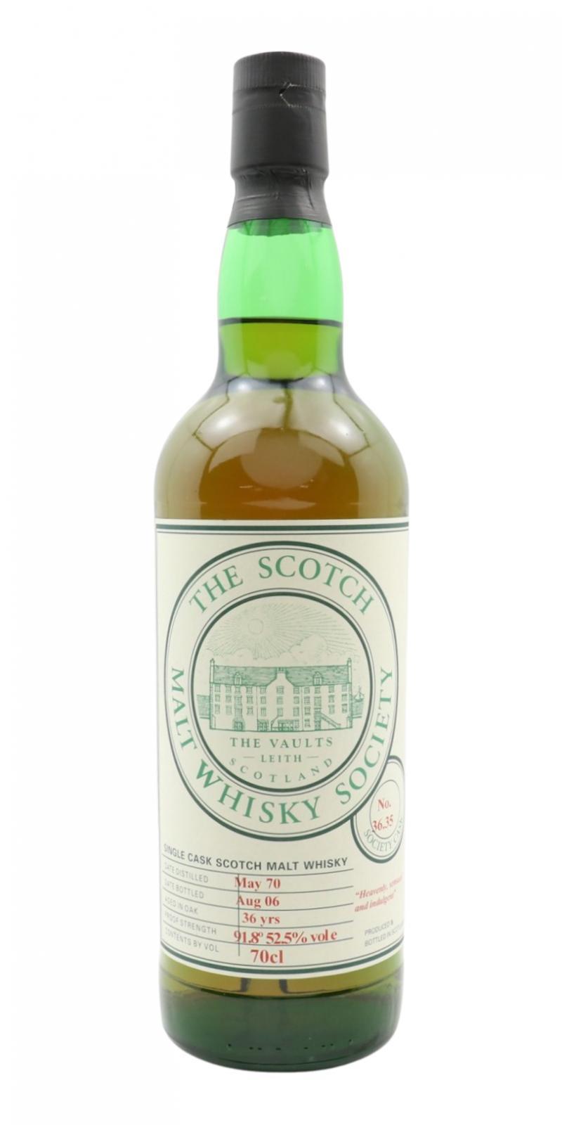Benrinnes 1970 SMWS 36.35 Heavenly, sensual and indulgent