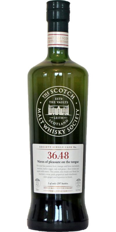 Benrinnes 1989 SMWS 36.48 Waves of pleasure on the tongue