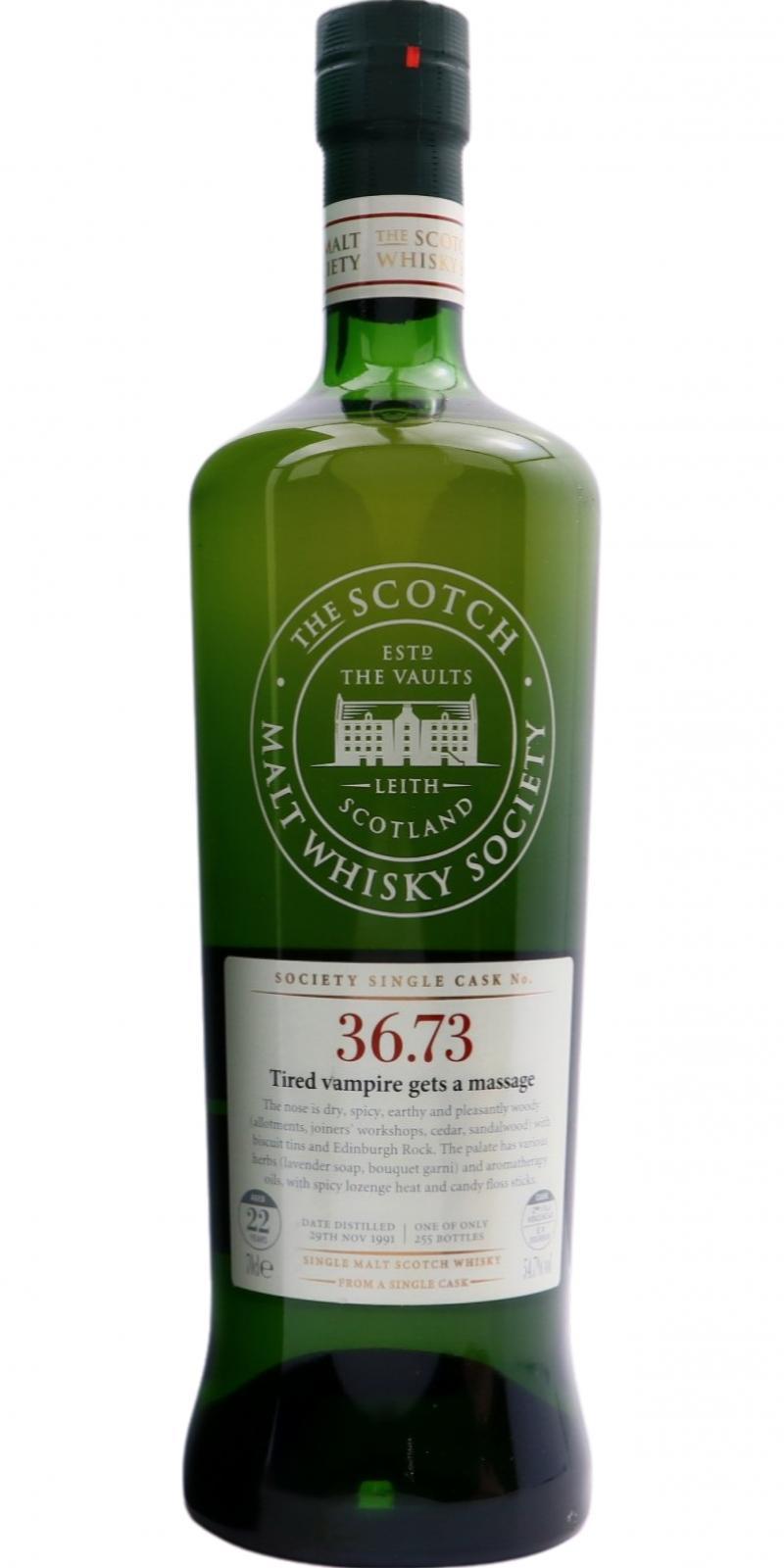 Benrinnes 1991 SMWS 36.73 Tired vampire gets a massage
