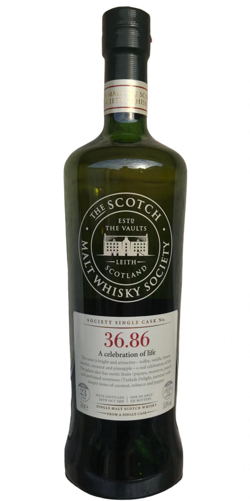 Benrinnes 1991 SMWS 36.86 A celebration of life